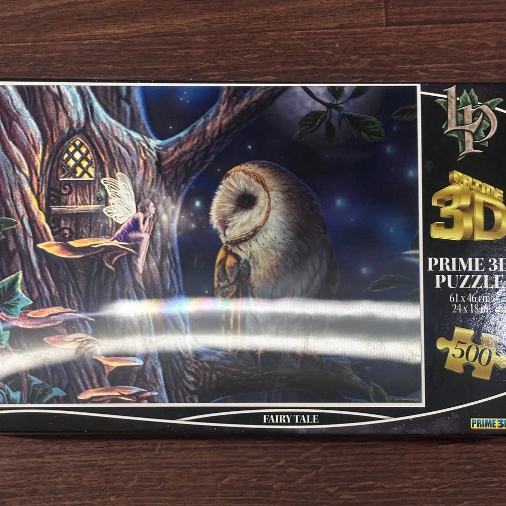 Lisa Parker 500 pc 3D Prime Puzzle Fairy Tale Owl New Sealed